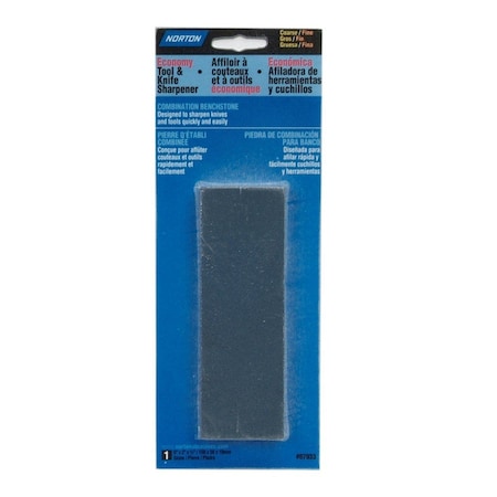 Norton Co SHARPENING STONES, Economy Tool & Knife Sharpener, Size: 6 x 2 x 3/4 076607-87933